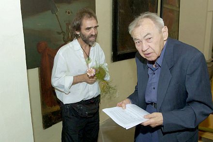 Vlastislav Matoušek a prof. Leopold ve Slaném